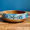 New Mix Tile painted effect Snack Bowl Monkey Pod Salad bowl One