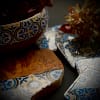 Nanna Blue Tile Painted Effect Charcuterie Olive Wood Board 40 cm Approx - Image 6
