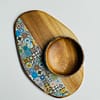 New Mix Tile painted effect Snack Bowl Monkey Pod Salad bowl One - Image 29