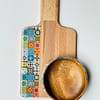 New Mix Tile painted effect Snack Bowl Monkey Pod Salad bowl One - Image 37