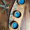Not So Perfect Bright Blue Mix Tile Painted Effect Charcuterie Acacia Wood Board H2 x W52 x D20cm - Image 9