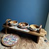 Mix Tile Painted Effect Platter Stand 17cm (H) x 15cm (W) x 52cm (L) - Image 4