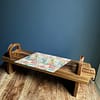 Mix Tile Painted Effect Platter Stand 17cm (H) x 15cm (W) x 52cm (L) - Image 2