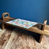 Mix Tile Painted Effect Platter Stand 17cm (H) x 15cm (W) x 52cm (L)