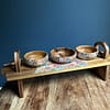 Mix Tile Painted Effect Platter Stand 17cm (H) x 15cm (W) x 52cm (L) - Image 3