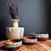 New Mix Tile painted effect Snack Bowl Monkey Pod Salad bowl One - Image 12