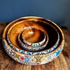 New Mix Tile painted effect Snack Bowl Monkey Pod Salad bowl One - Image 5