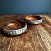 New Mix Tile painted effect Snack Bowl Monkey Pod Salad bowl One - Image 43