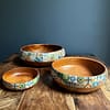 Mix Tile painted effect Acacia Wood Bowl 26x8 cm - Image 3