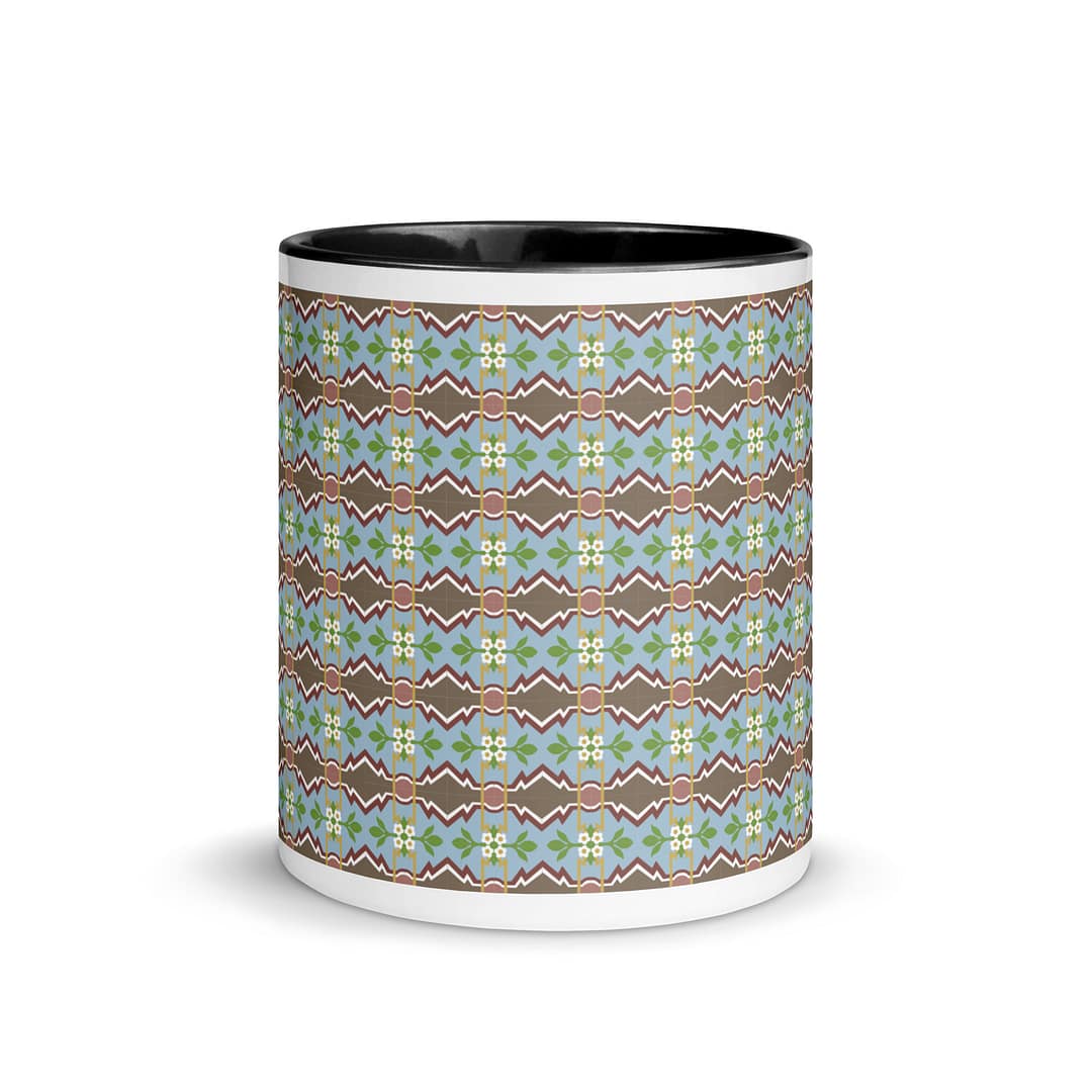 Zigzag Tile Mug with Color Inside - Image 3