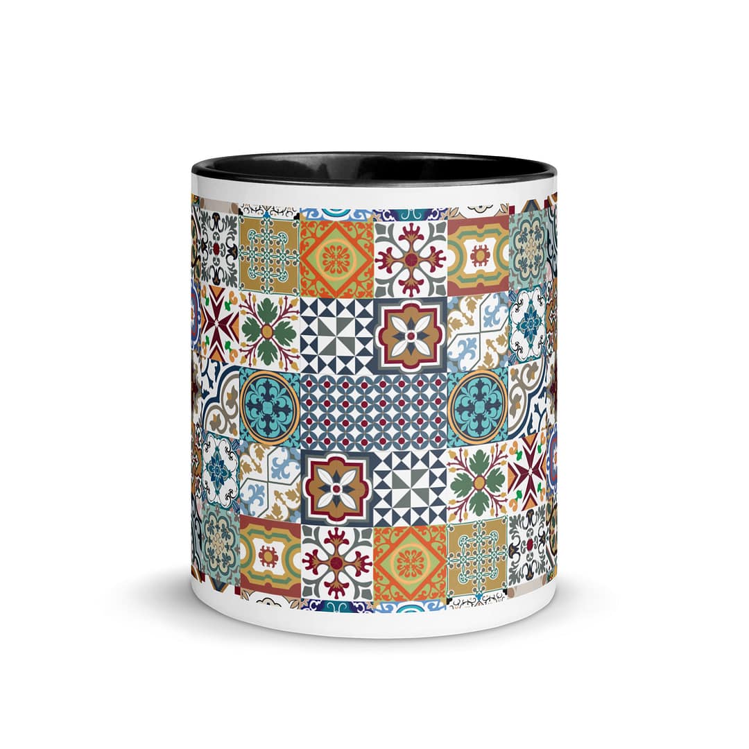 New Mix Tile Mug with Color Inside - Image 3