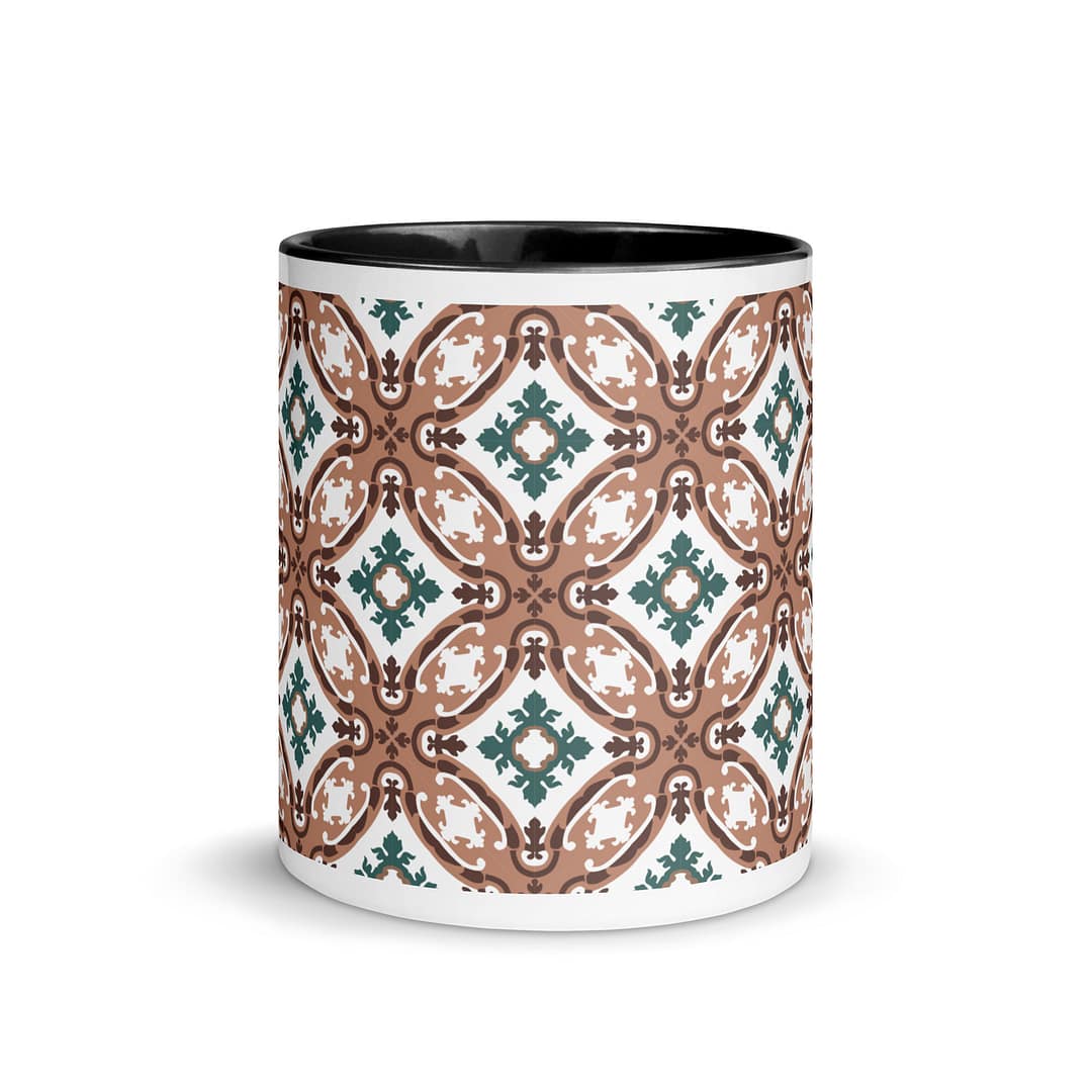 Attard Tile Mug with Color Inside - Image 3