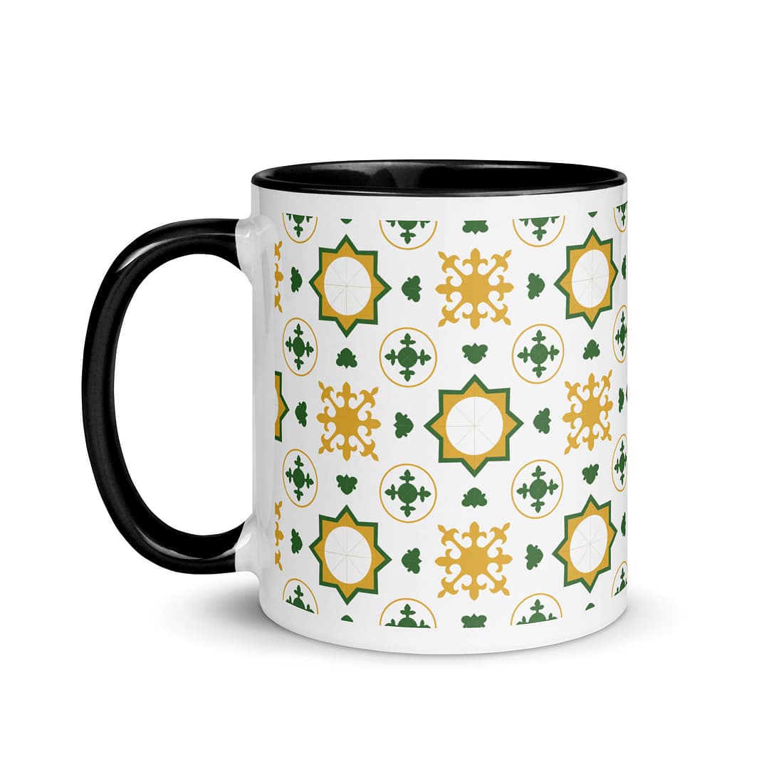 Nanna Bugia Tile Mug with Color Inside - Image 4