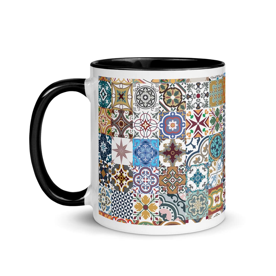 New Mix Tile Mug with Color Inside - Image 4