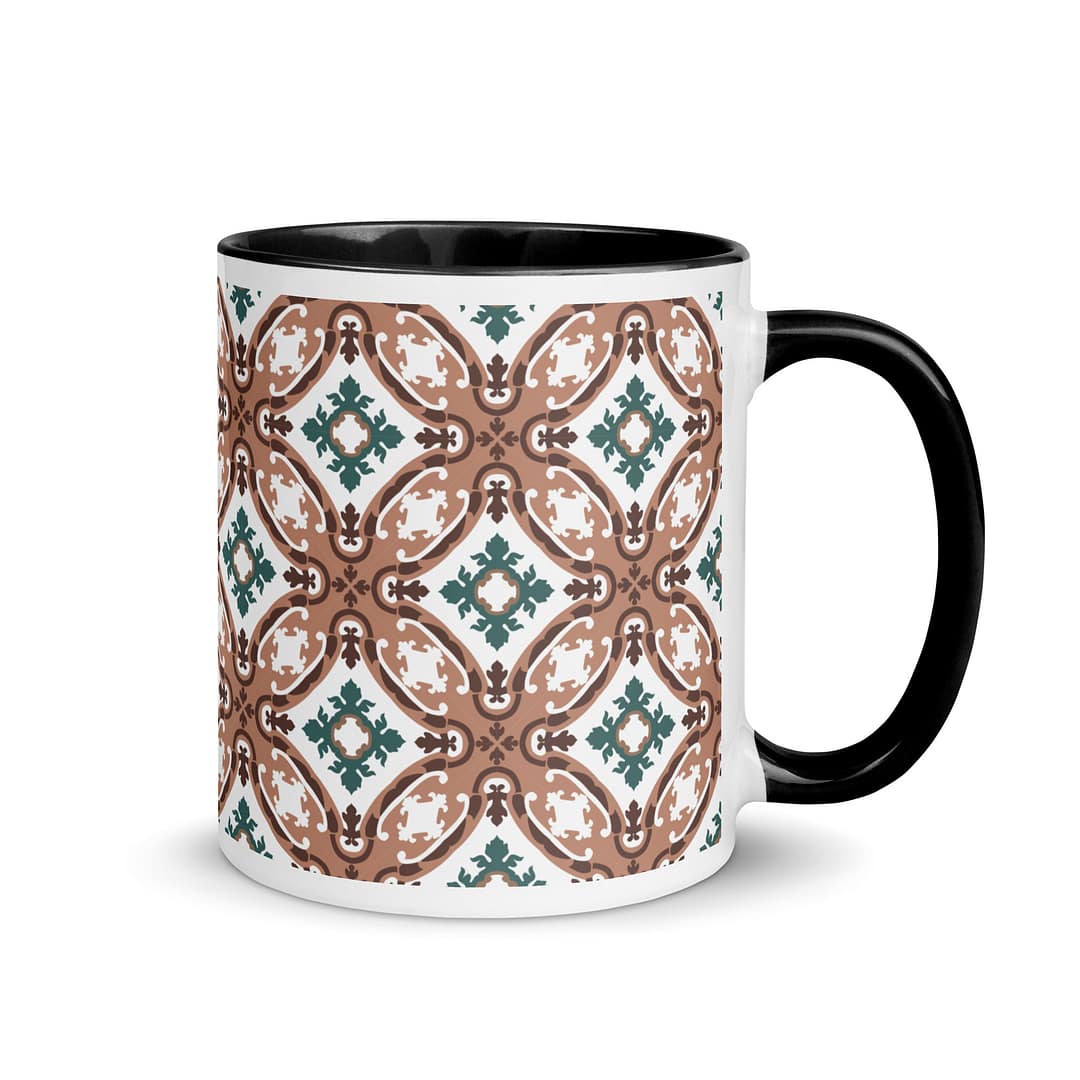 Attard Tile Mug with Color Inside - Image 2