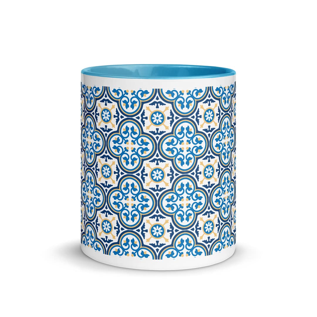 Nanna Blue Tile Mug with Color Inside - Image 11