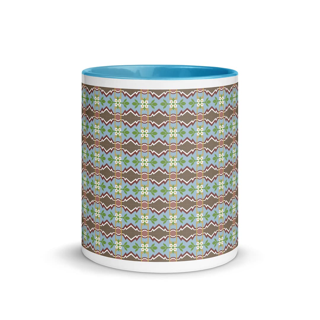 Zigzag Tile Mug with Color Inside - Image 12