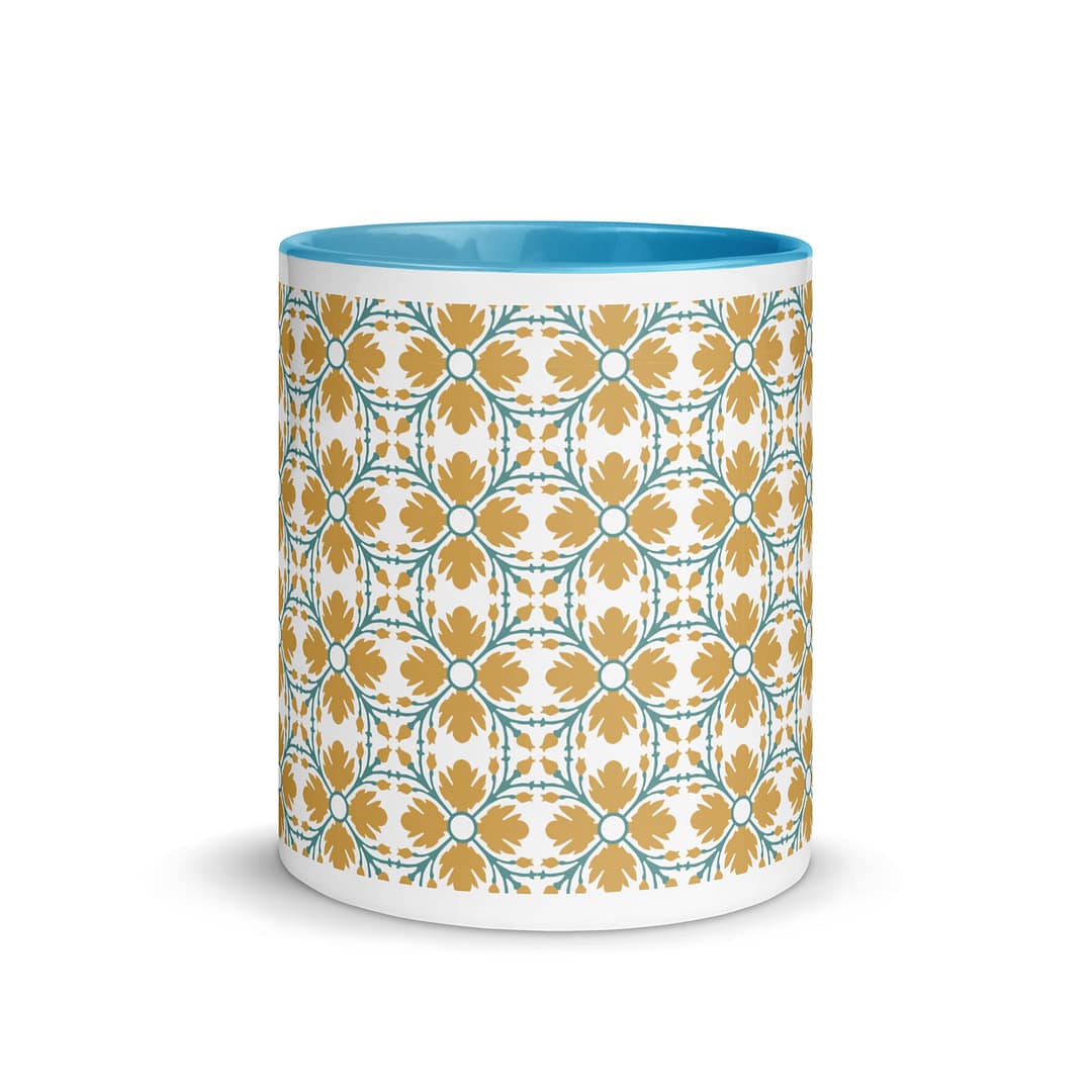 Yellow Flower Mug with Color Inside - Image 12