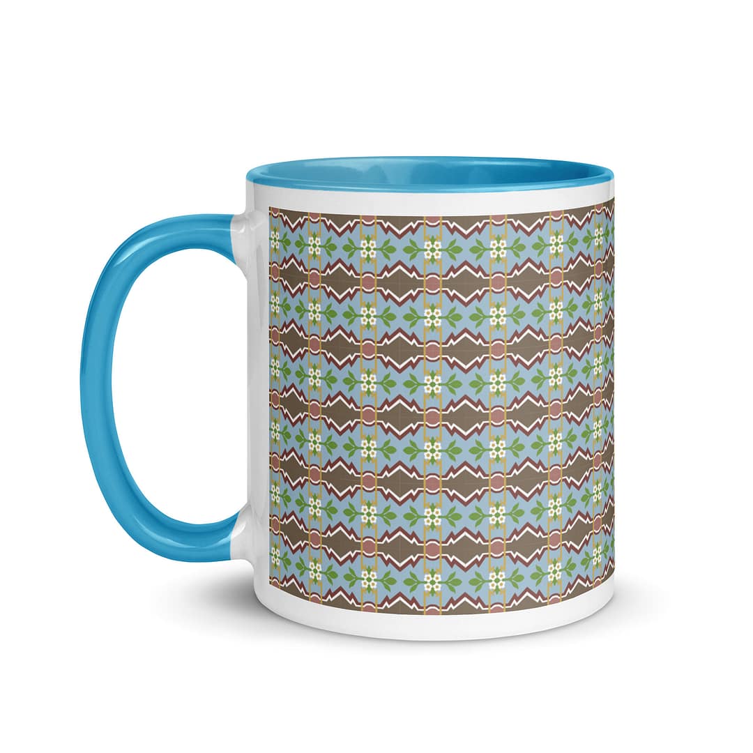 Zigzag Tile Mug with Color Inside - Image 13