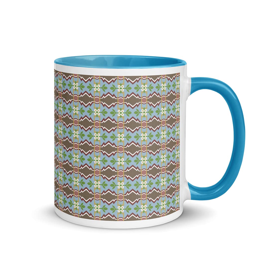 Zigzag Tile Mug with Color Inside - Image 11