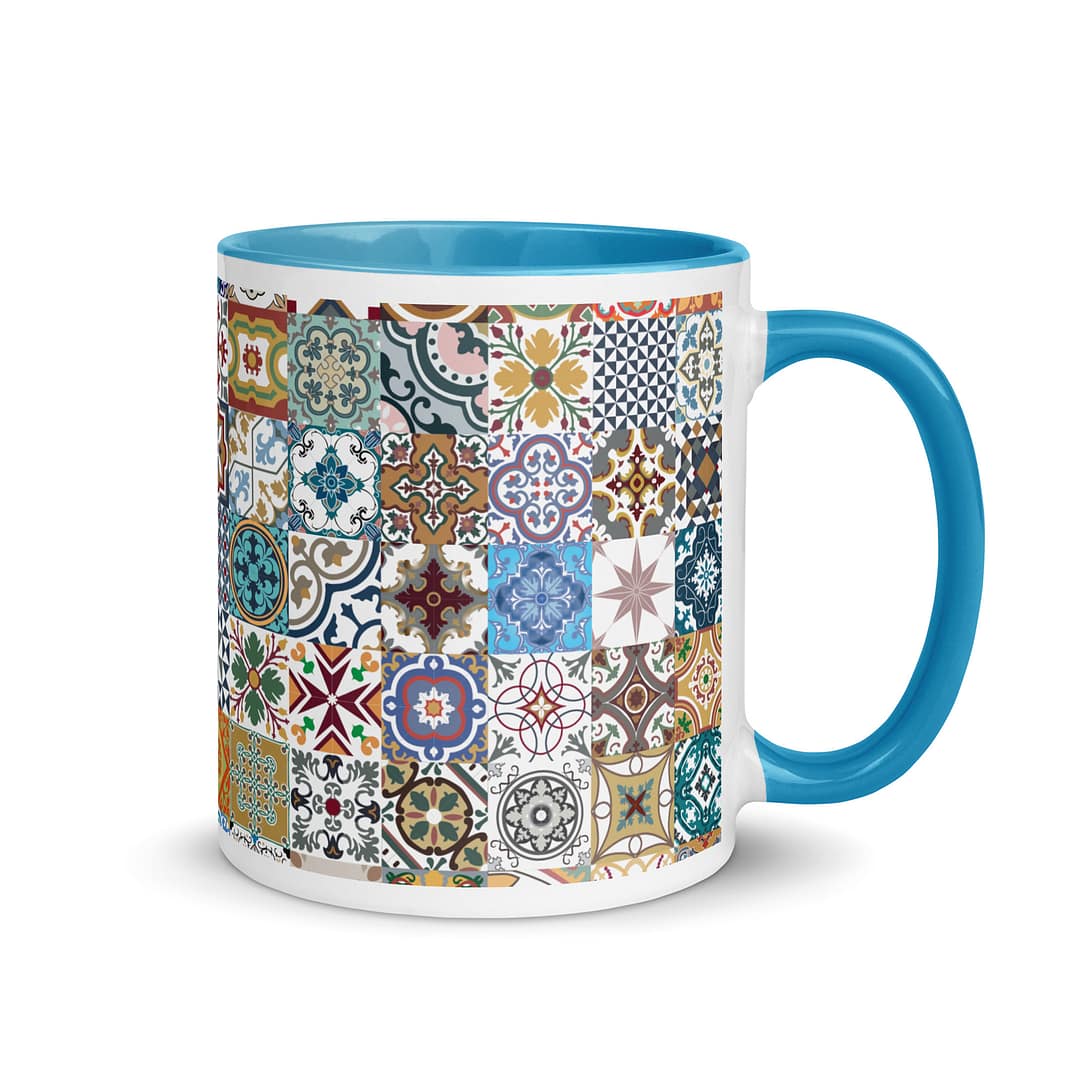New Mix Tile Mug with Color Inside - Image 11
