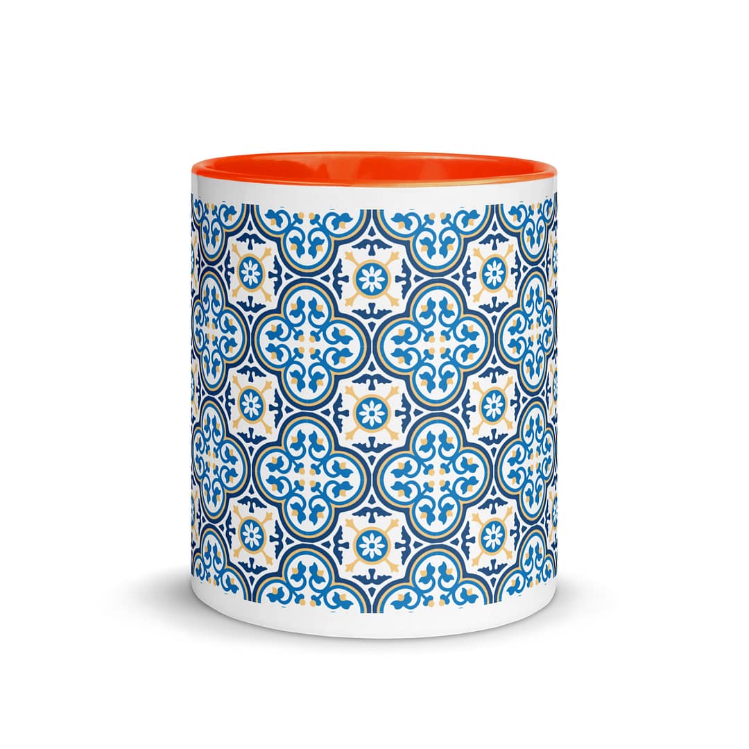 Nanna Blue Tile Mug with Color Inside - Image 8