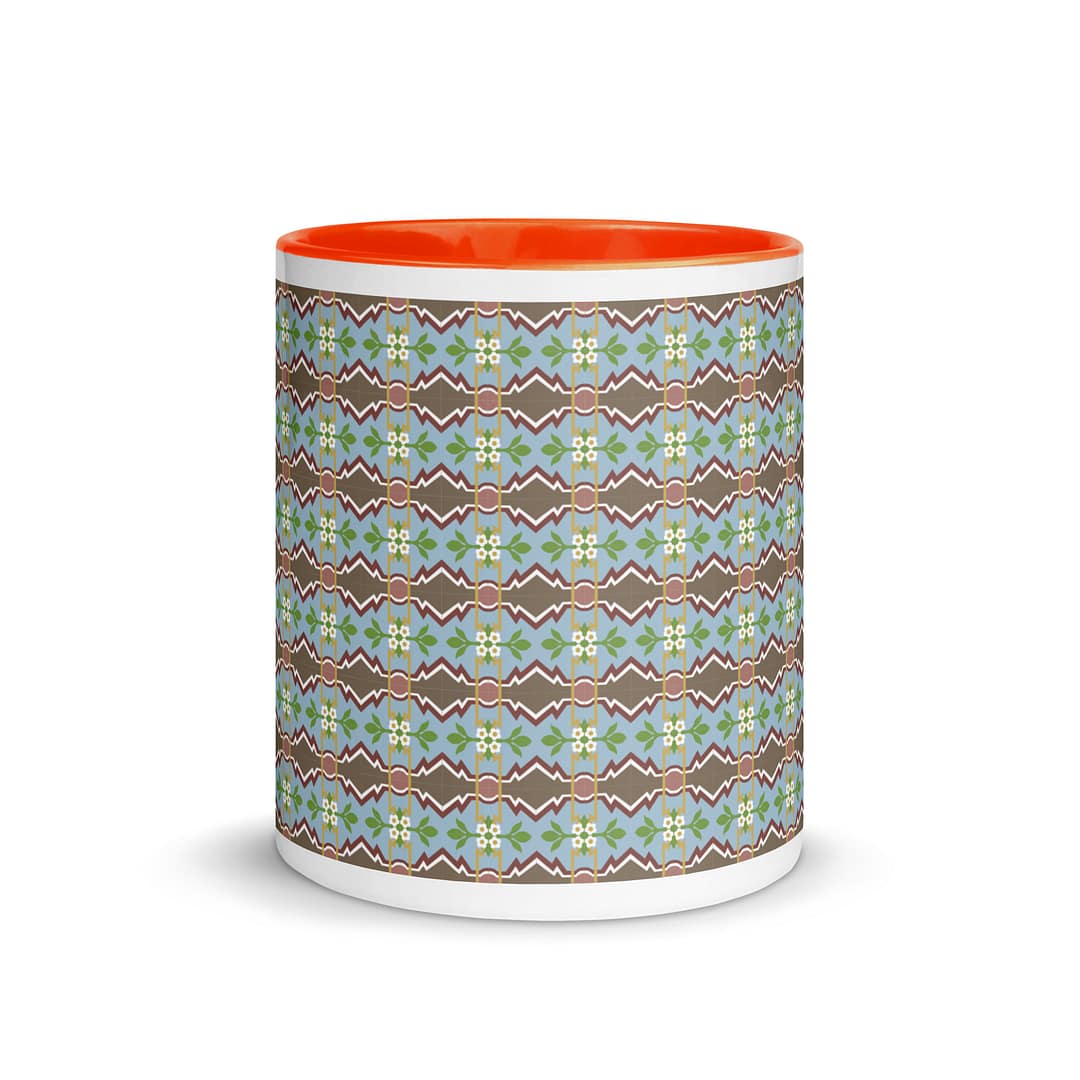 Zigzag Tile Mug with Color Inside - Image 9