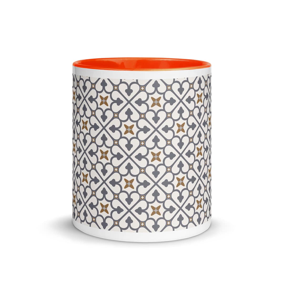 Grey Cross Mug with Color Inside - Image 9