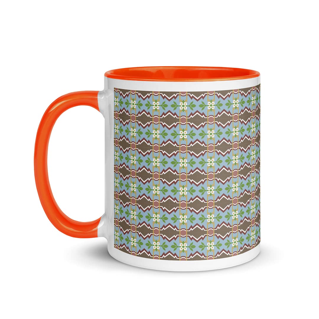 Zigzag Tile Mug with Color Inside - Image 10