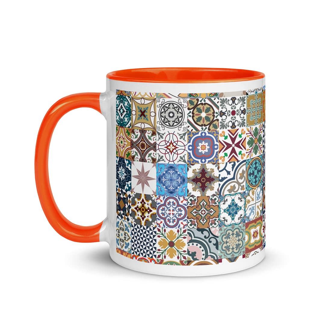 New Mix Tile Mug with Color Inside - Image 10