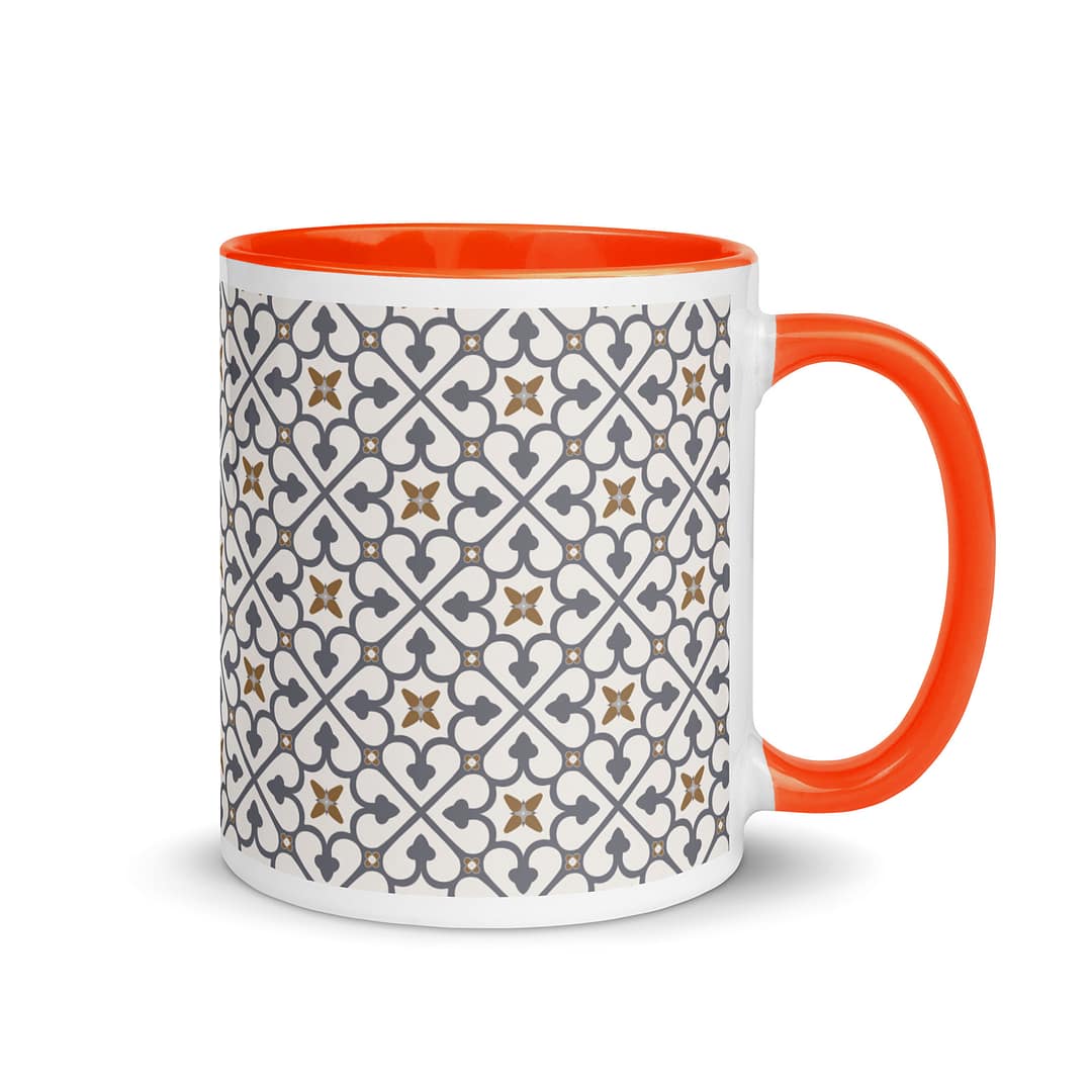 Grey Cross Mug with Color Inside - Image 8