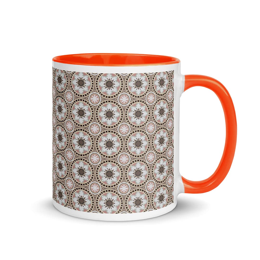 Queens Residence Tile Mug with Color Inside - Image 8