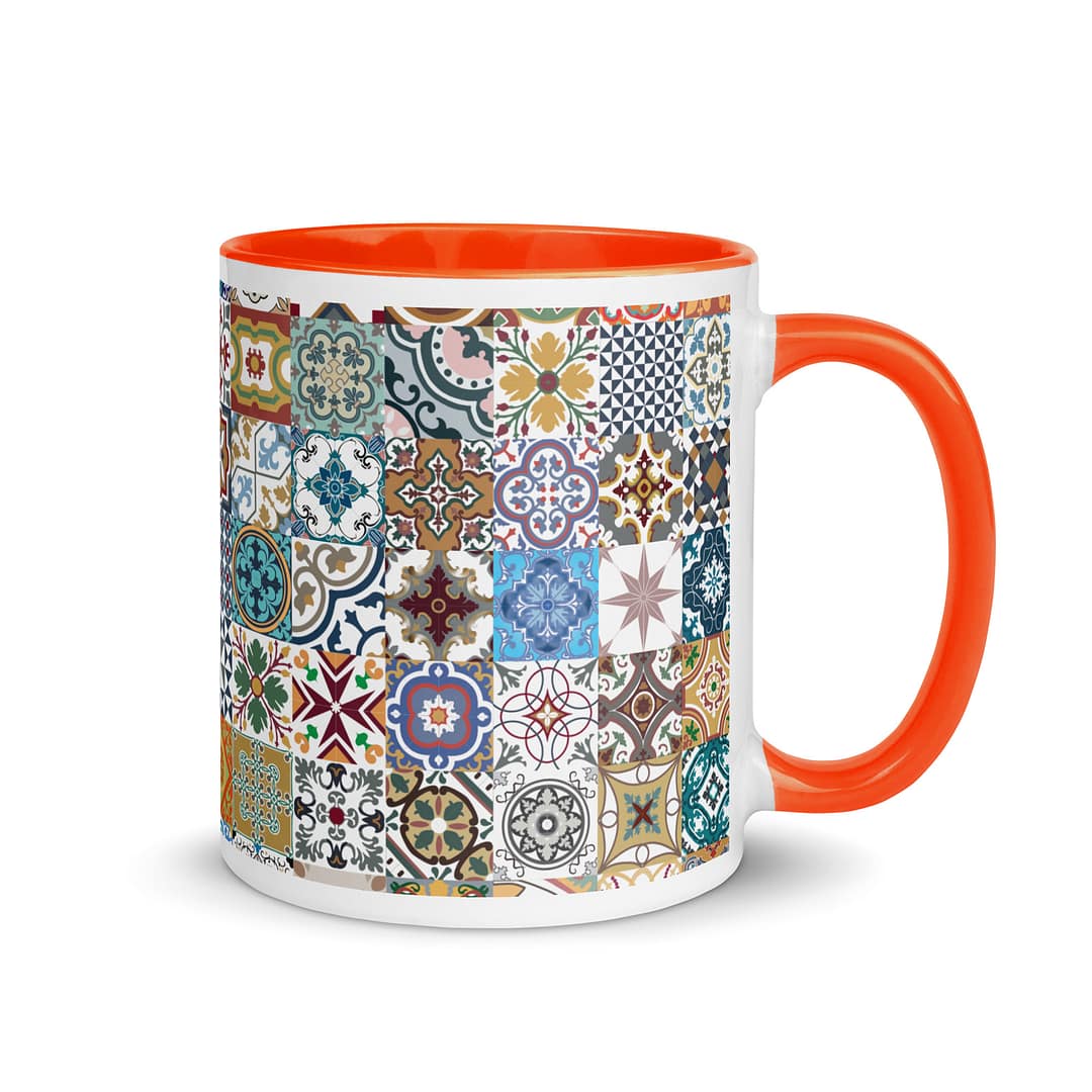 New Mix Tile Mug with Color Inside - Image 8