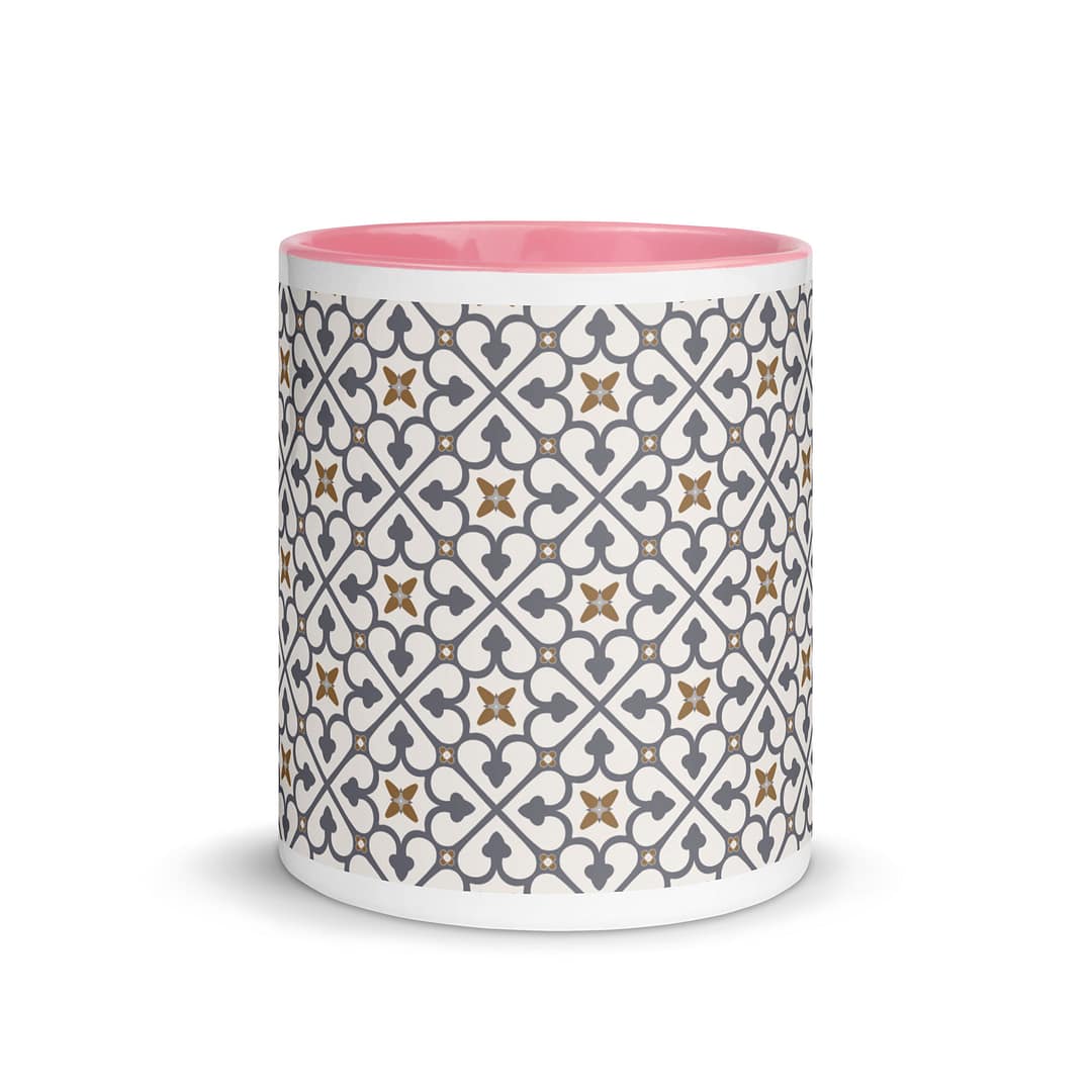 Grey Cross Mug with Color Inside - Image 15