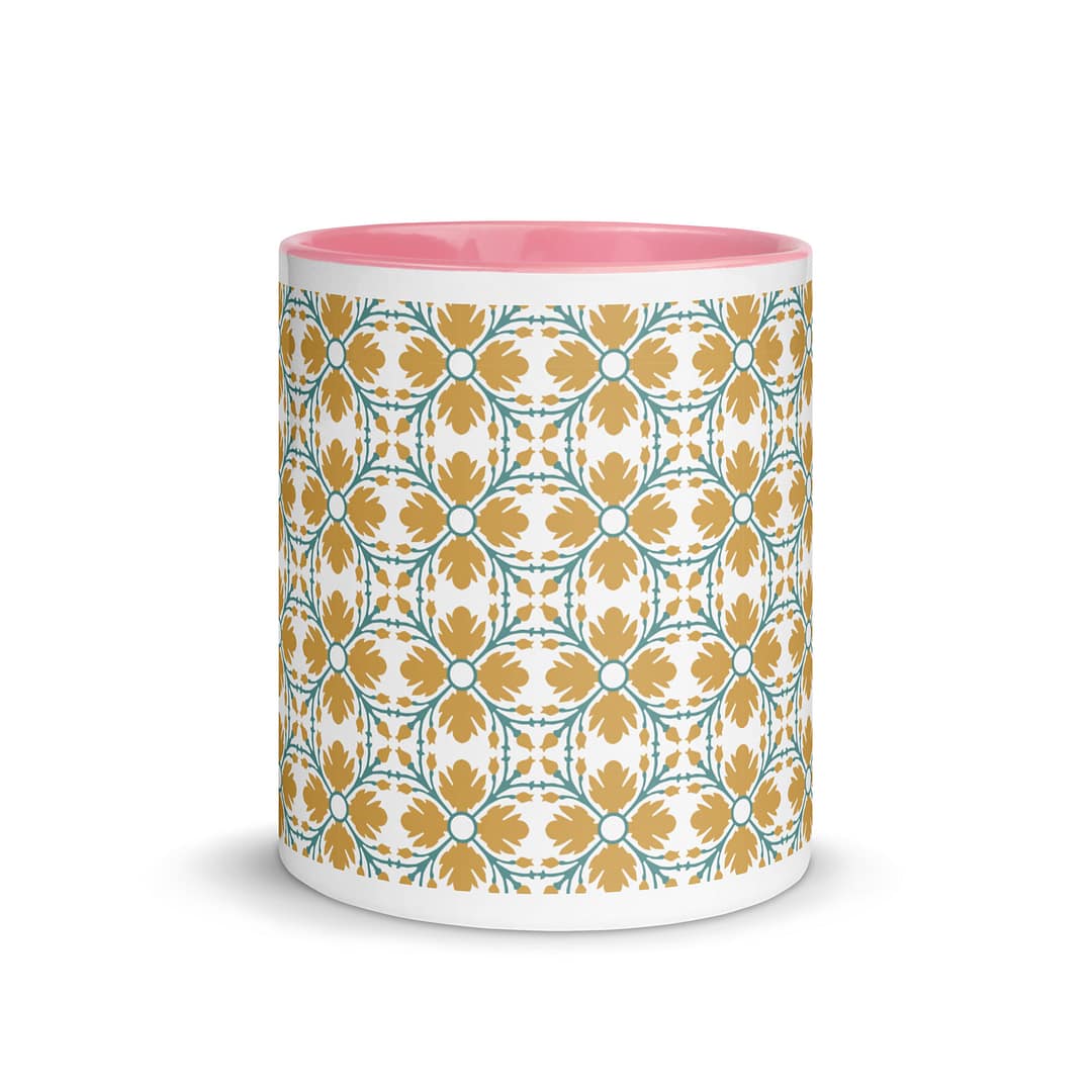 Yellow Flower Mug with Color Inside - Image 15