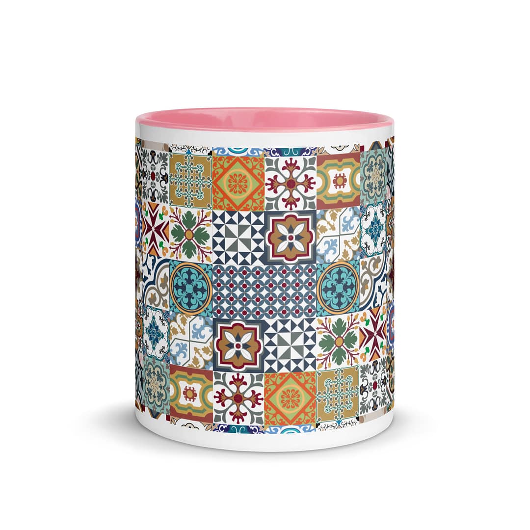 New Mix Tile Mug with Color Inside - Image 15
