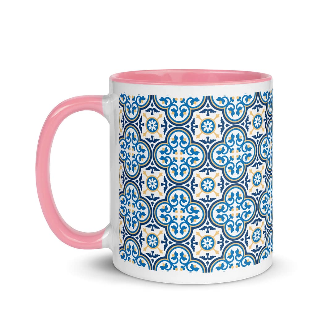 Nanna Blue Tile Mug with Color Inside - Image 15