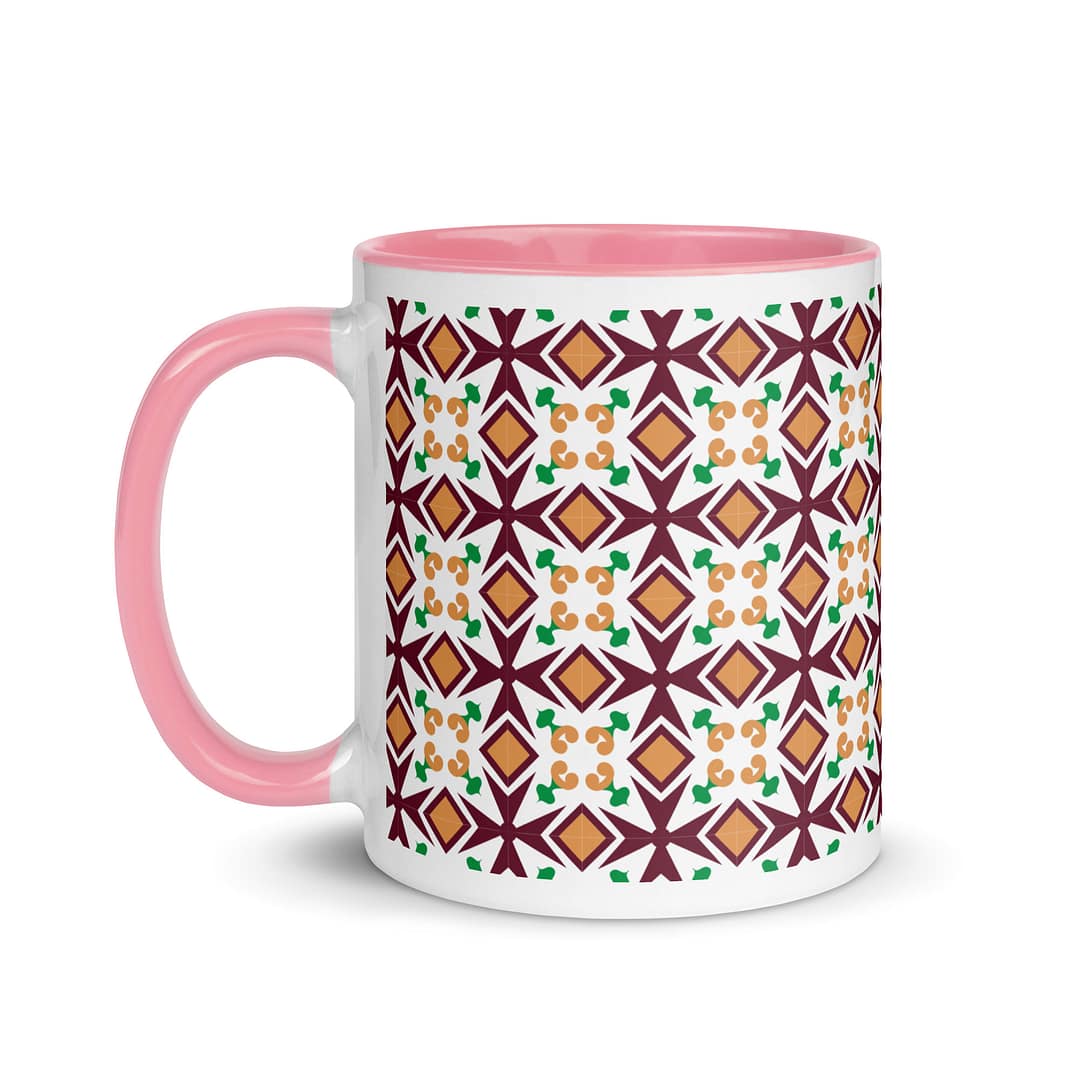 Malta Cross Tile Mug with Color Inside - Image 16