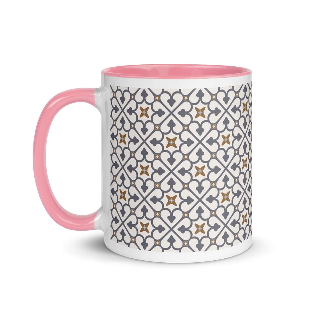 Grey Cross Mug with Color Inside - Image 16