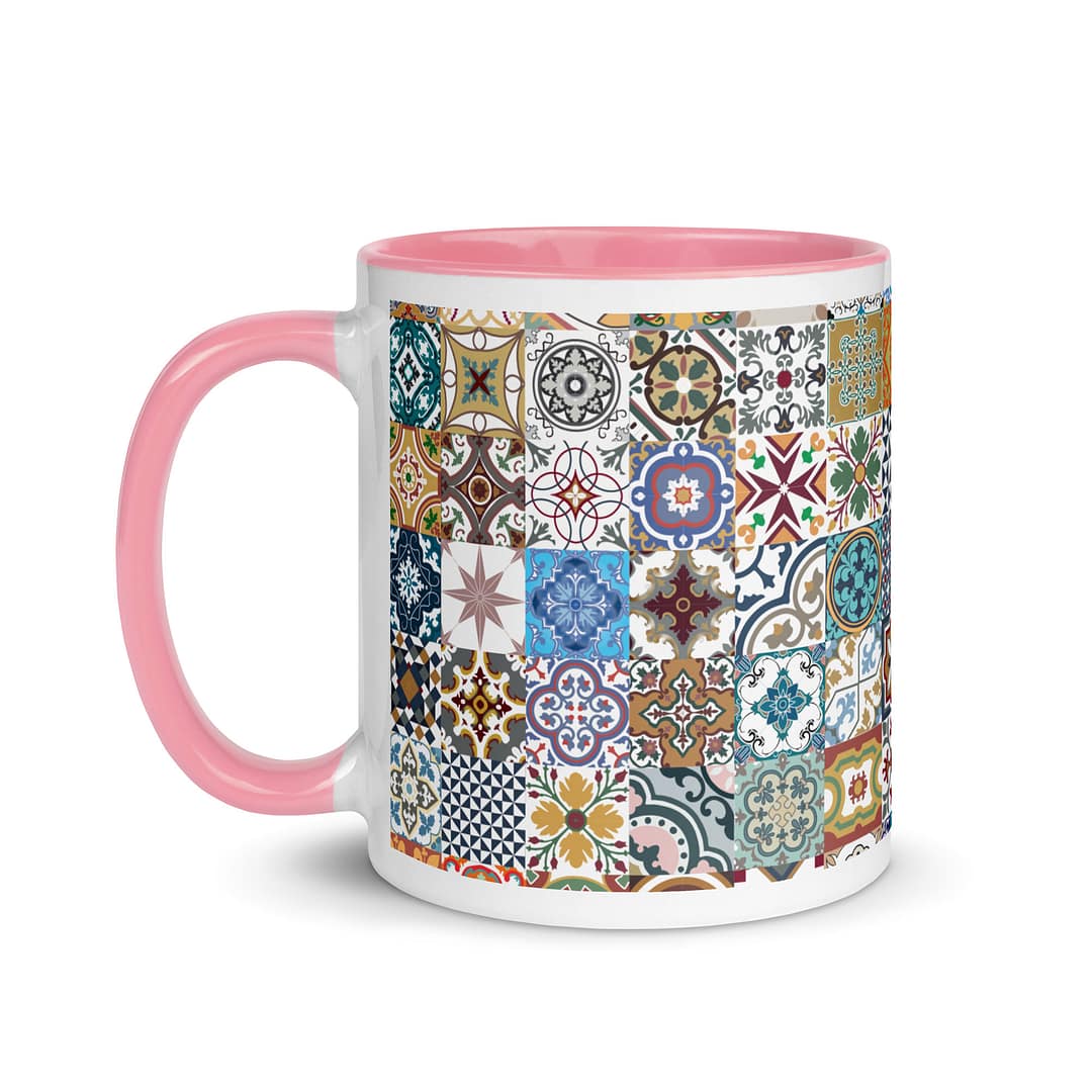 New Mix Tile Mug with Color Inside - Image 16