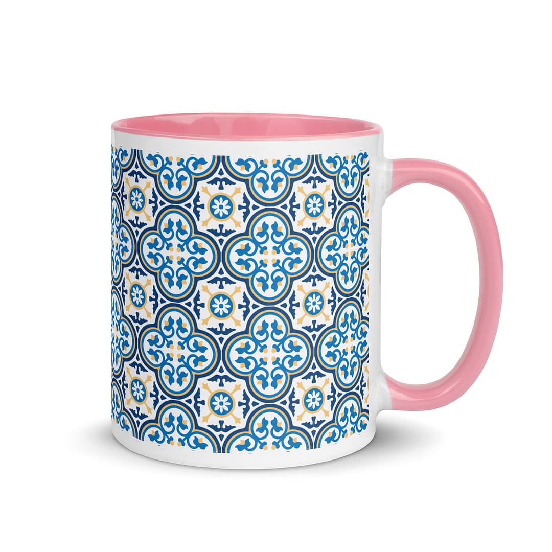 Nanna Blue Tile Mug with Color Inside - Image 13