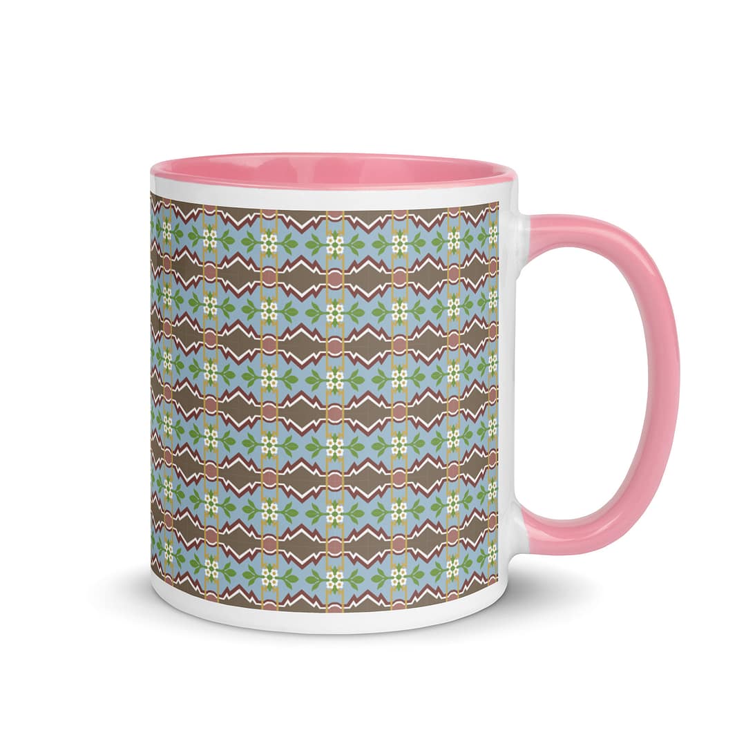 Zigzag Tile Mug with Color Inside - Image 14