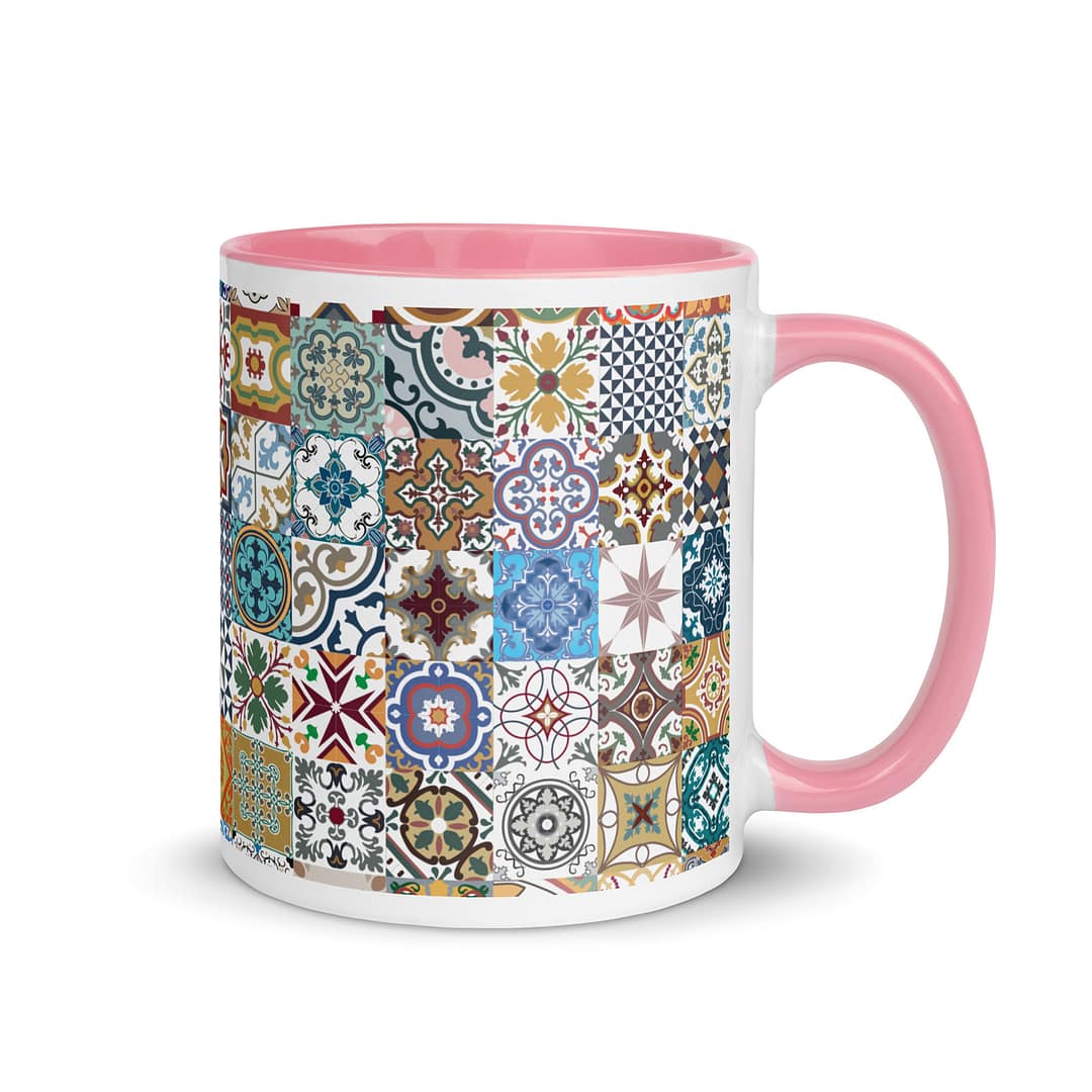 New Mix Tile Mug with Color Inside - Image 14