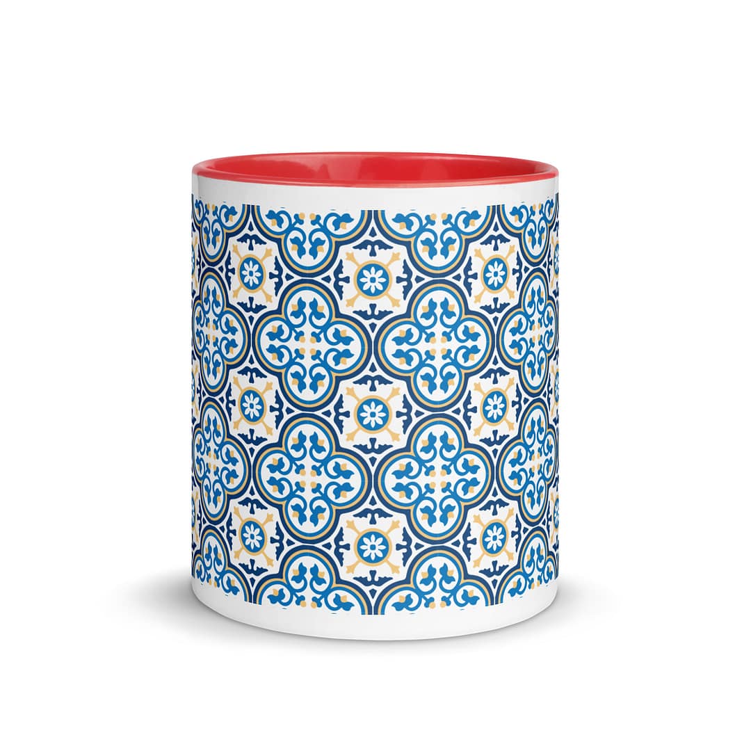 Nanna Blue Tile Mug with Color Inside - Image 5