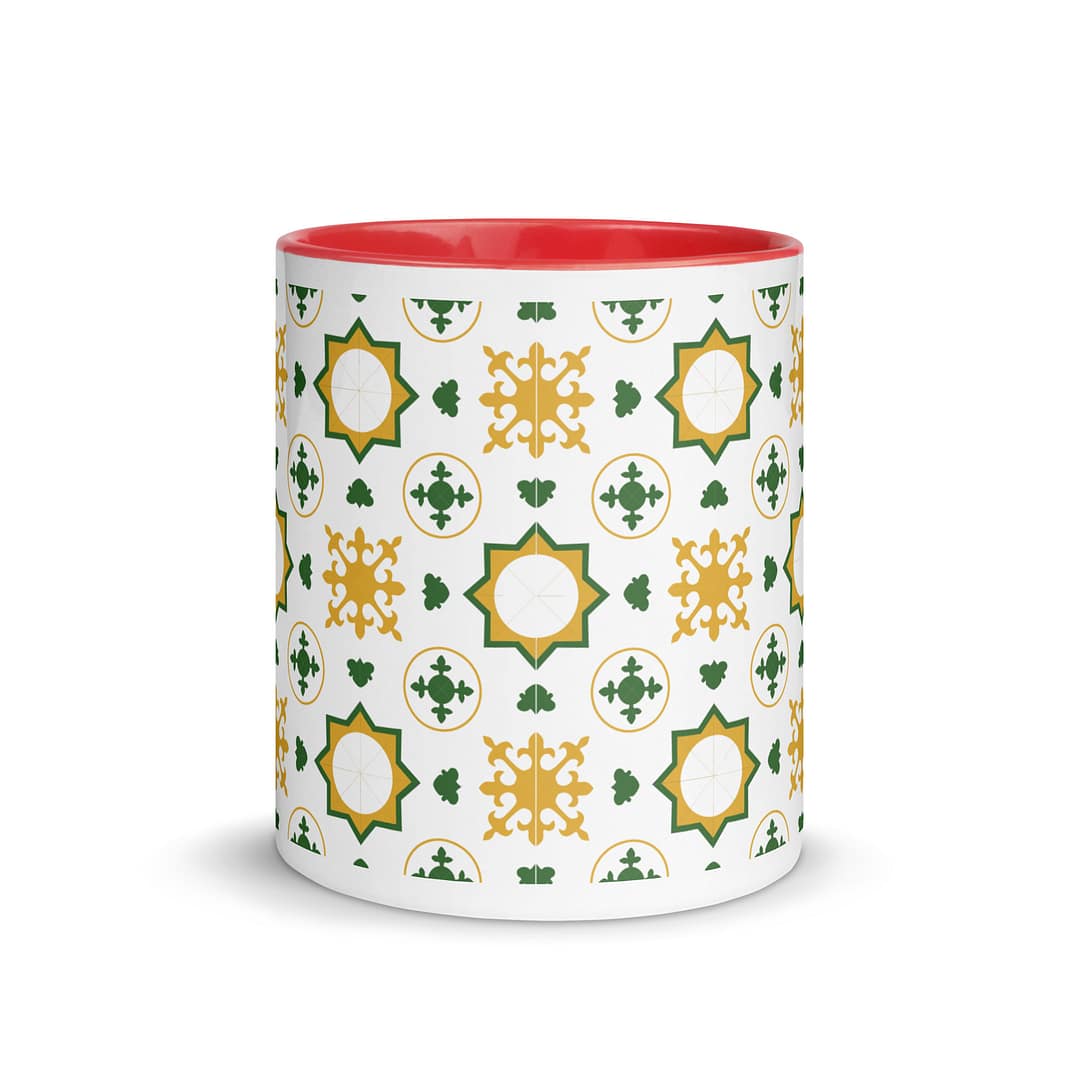 Nanna Bugia Tile Mug with Color Inside - Image 6