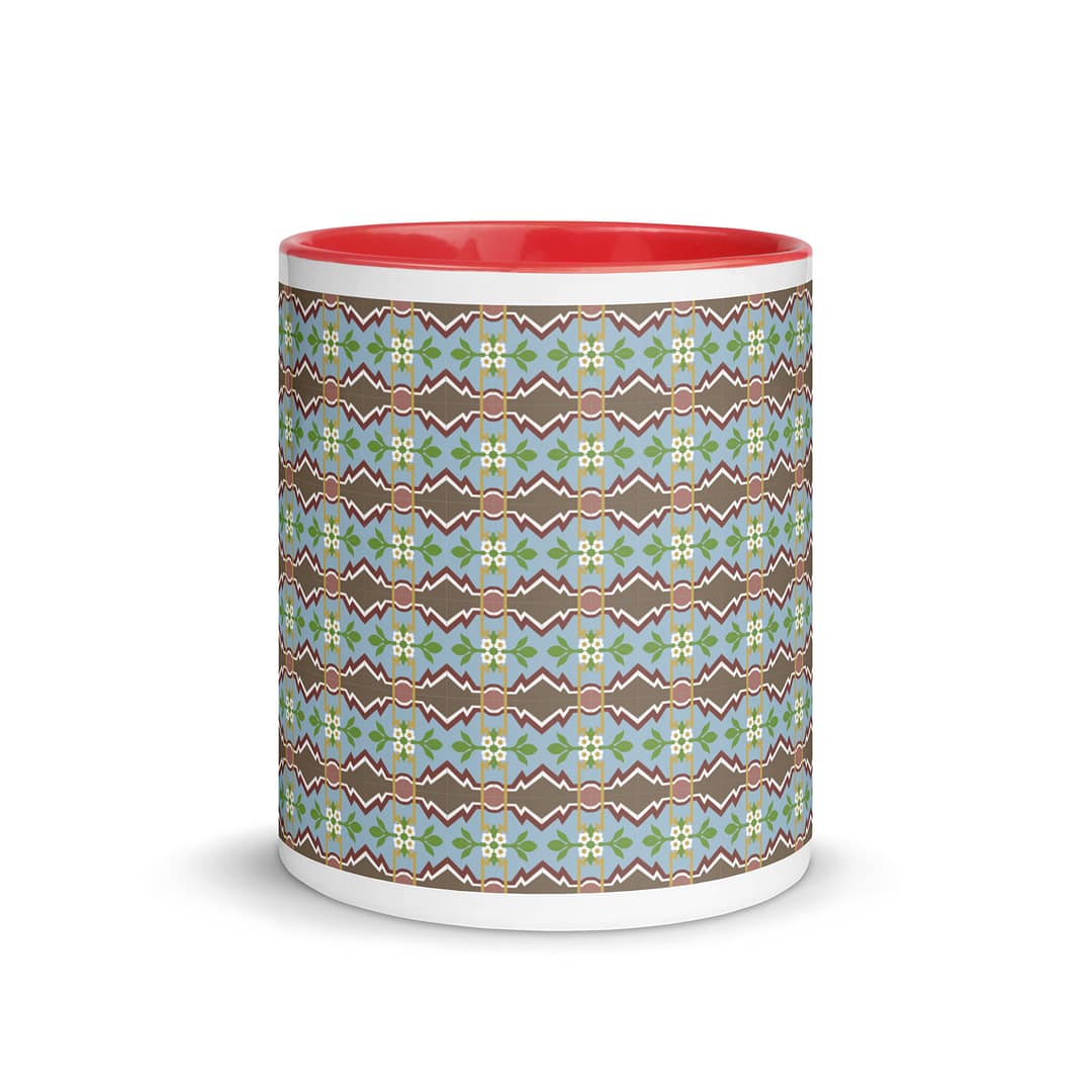 Zigzag Tile Mug with Color Inside - Image 6