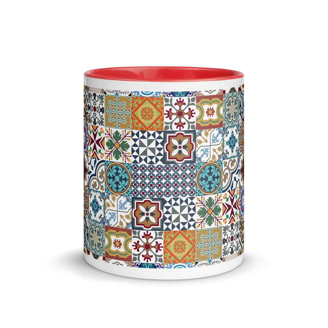 New Mix Tile Mug with Color Inside - Image 6
