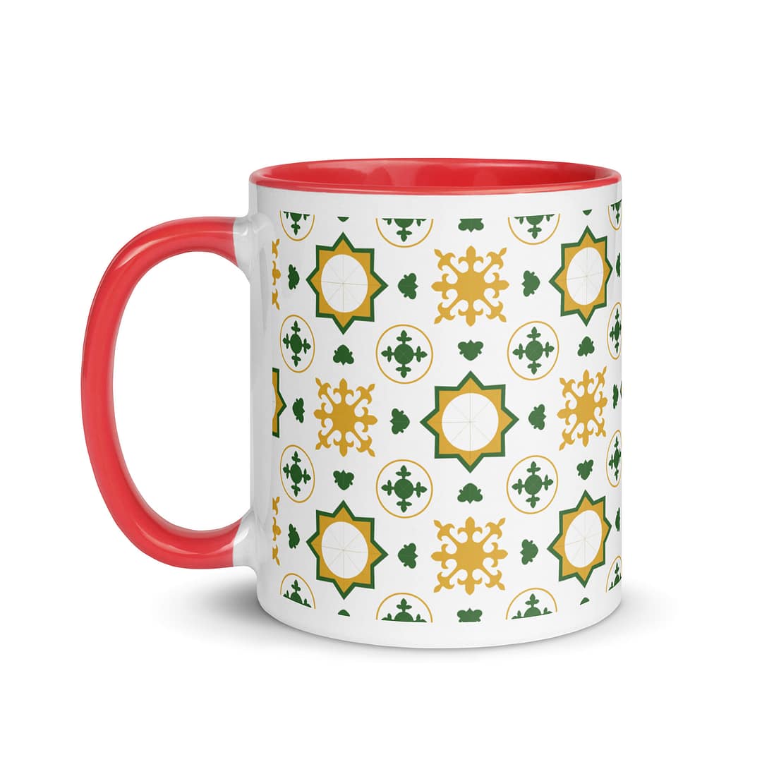 Nanna Bugia Tile Mug with Color Inside - Image 7