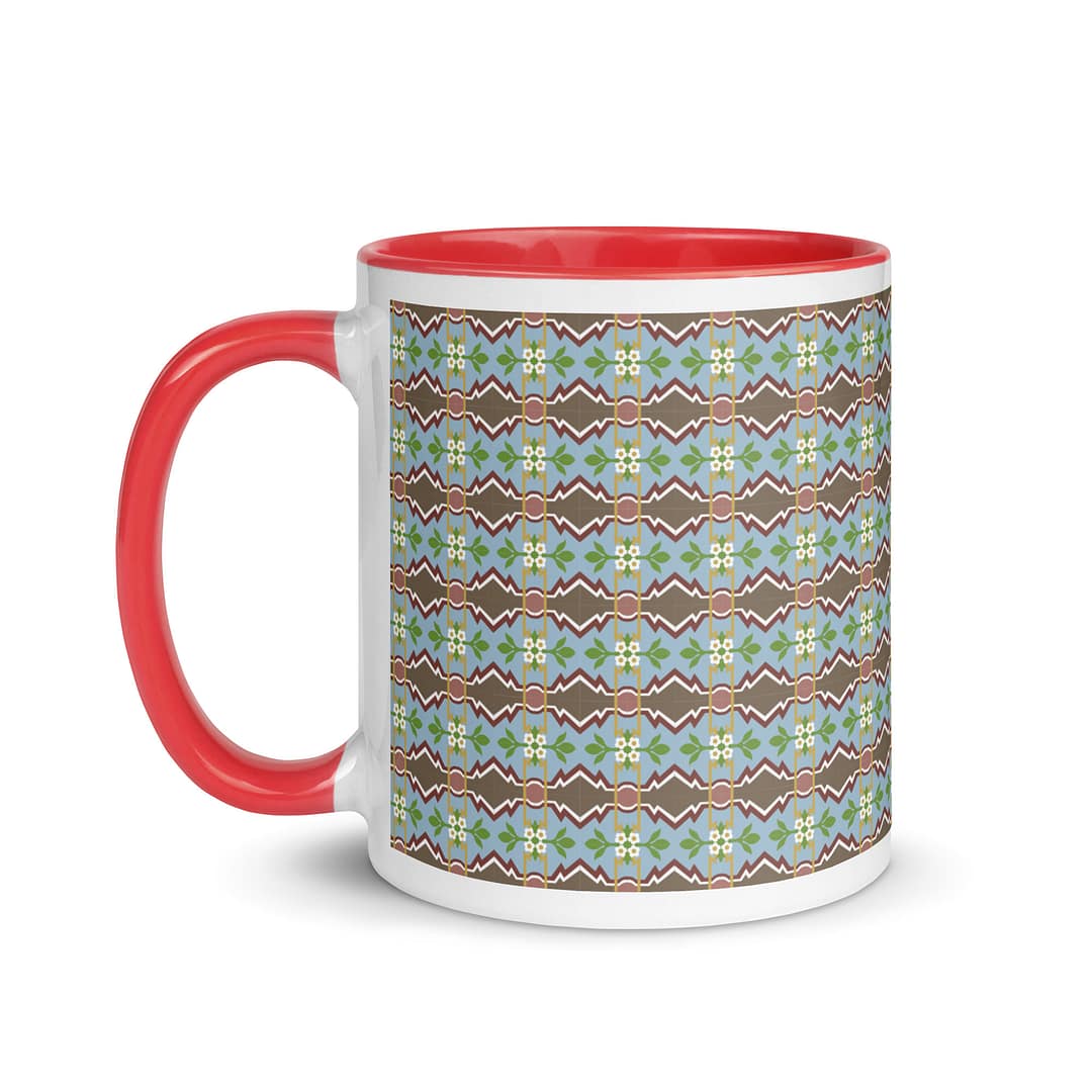 Zigzag Tile Mug with Color Inside - Image 7