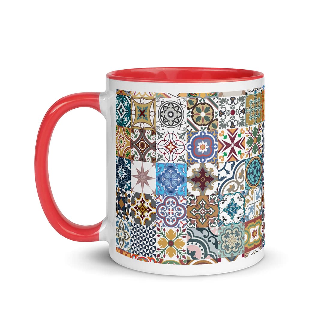 New Mix Tile Mug with Color Inside - Image 7